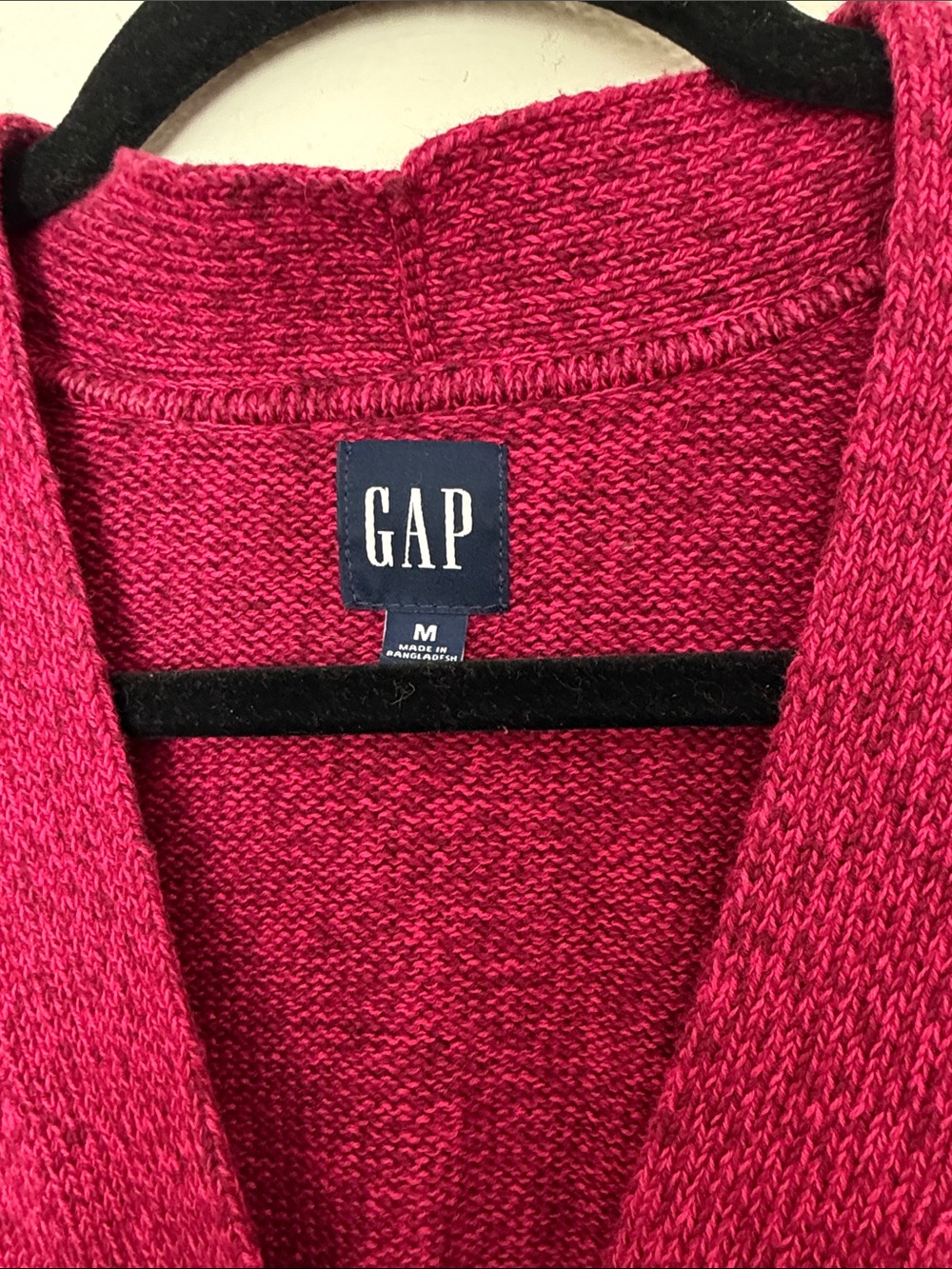 GAP Women's Raspberry Button Cardigan Sweater - Picture 3 of 10